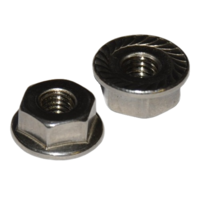 .6CNWFS M6-1.0 UNC WHIZ FLANGE NUT SS