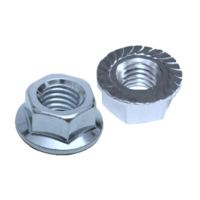 M10-1.5 UNC WHIZ FLANGE NUT CLASS 10 ZINC PLATED