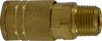 1/4&quot; BODY X 1/4&quot; MPT BRASS INDUSTRIAL COUPLER