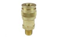 1/4&quot; BODY X 1/4&quot; MPT BRASS UNIVERSAL COUPLER