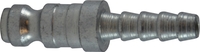 1/4&quot; BODY X 1/4&quot; BARB STEEL ZINC PLATED AUTOMOTIVE HOSE PLUG