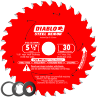 5 1/2&quot; X 30 TOOTH STEEL DEMON CARBIDE-TIPPED SAW BLADE