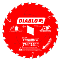 7 1/4&quot; X 24 TOOTH WORMDRIVE FRAMING SAW BLADE