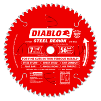 7 1/4&quot; X 56 TOOTH STEEL DEMON CARBIDE-TIPPED SAW BLADE