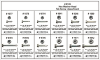 DIS8126 295PC HEX WASHER HEAD TEK SCREW 12 PART ASSORTMENT