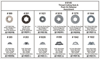 DIS8145 245PC THREAD CUTTING & RETAINING NUT 12 PART ASSORTMENT