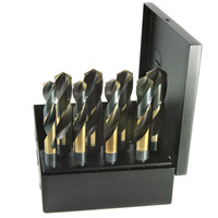 8PC NITRO REDUCED SHANK DRILL SET 9/16 TO 1 BY 16THS USA