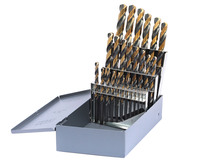 25PC METRIC JOBBER DRILL SET 1MM - 13MM BY 0.5MM