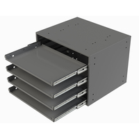 4 DRAWER BEARING SLIDE RACK FOR LARGE METAL DRAWERS