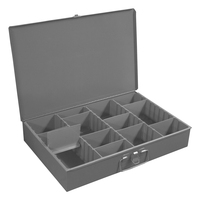 ADJUSTABLE LARGE STEEL COMPARTMENT BOX