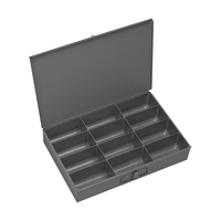 12 OPENING SMALL STEEL COMPARTMENT BOX