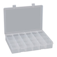 24 OPENING CLEAR PLASTIC COMPARTMENT BOX