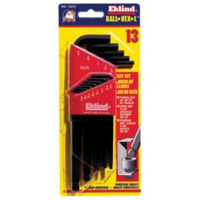 13PC BALL END LONG HEX KEY SET .050-3/8