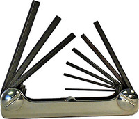 #91 9PC FOLD-UP HEX KEY SET .050-3/16