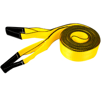 3&quot; X 30&#39; 15,000LB TOW STRAP YELLOW WITH BLACK WEAR MATERIAL IN PULL LOOPS