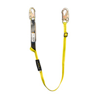 GUARDIAN SHOCK ABSORBING 4&#39;-6&#39; SINGLE LEG LANYARD W/ SNAPHOOKS