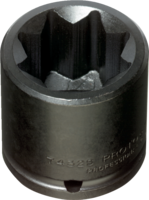 1/2 DRIVE IMPACT SOCKET 1/2 - 8 POINT