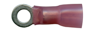 8 AWG 1/4 STUD PINK SEALED CRIMP RING TERMINAL
