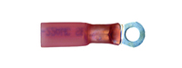 22-18 AWG #6 STUD RED SEALED CRIMP RING TERMINAL