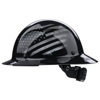 LIFT DAX PATRIOT FULL BRIM FIBER HARD HAT GLOSS BLACK