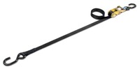 1&quot; X 10&#39; 3000 LB BLACK NYLON RACHET STRAP WITH COATED S-HOOKS