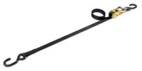 1&quot; X 6&#39; 3000 LB BLACK NYLON RACHET STRAP WITH COATED S-HOOKS