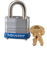 LAMINATED STEEL PADLOCK 4 PIN TUMBLER / CARDED