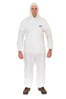MICROGUARD MP&#174;, MICROPOROUS COVERALL WITH HOOD, WRIST, BACK, &amp; ANKLE - L - 25/BOX