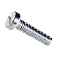 M4-.7 X 22 SLOTTED CHEESE HEAD MACHINE SCREW ZINC PLATED