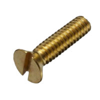 10F25MSFB 10-32 X 1/4 SLOTTED FLAT HEAD MACHINE SCREW BRASS