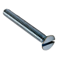 10F100MSFZ 10-32 X 1 SLOTTED FLAT HEAD MACHINE SCREW ZINC PLATED