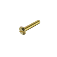 10-32 X 1 SLOTTED PAN HEAD MACHINE SCREW BRASS