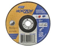 4&quot; X 1/4&quot; X 5/8&quot; NORZON PLUS™ TYPE 27 24 GRIT DEPRESSED CENTER GRINDING WHEEL