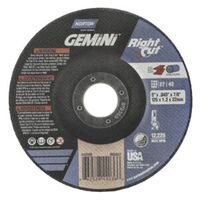 5&quot; X .045 X 7/8&quot; GEMINI RIGHTCUT TYPE T27/42 A46 CUTOFF WHEEL