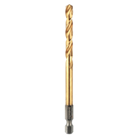 1/4&quot; IMPACT DRILL BIT - TITANIUM NITRIDE COATING