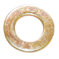 125NWF4Z 1 1/4 SAE F436 STRUCTURAL FLAT WASHER YELLOW ZINC PLATED