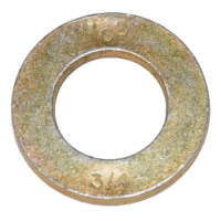 1 1/2 SAE FLAT WASHER GRADE 9 YELLOW ZINC PLATED