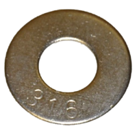 10NWUS3 #10 USS FLAT WASHER .062 THICK 316 SS