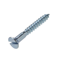 2N62OSFZ #2 X 5/8 SLOTTED FLAT HEAD WOOD SCREW ZINC PLATED