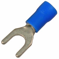 16-14 AWG #10 STUD BLUE VINYL INSULATED FLANGED SPADE