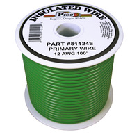 PICO81124S 12 AWG GREEN PRIMARY WIRE 100' ROLL