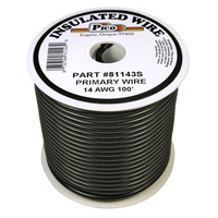 14 AWG BLACK PRIMARY WIRE 100&#39; ROLL