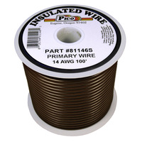 14 AWG BROWN PRIMARY WIRE 100&#39; ROLL