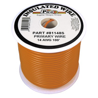 14 AWG ORANGE PRIMARY WIRE 100&#39; ROLL