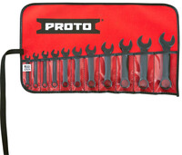 11PC BLACK OXIDE SHORT COMBINATION WRENCH SET - 12 POINT