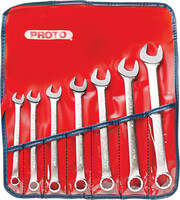 7PC SATIN COMBINATION ASD WRENCH SET - 12 POINT