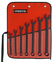 7PC BLACK OXIDE COMBINATION ASD WRENCH SET - 12 POINT