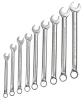 9PC FULL POLISH COMBINATION WRENCH SET - 12 POINT