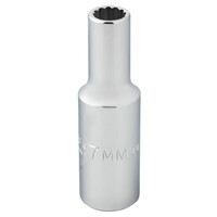 3/8 DRIVE 7MM DEEP SOCKET - 12 POINT