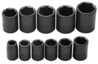 11PC 1/2 DRIVE IMPACT SOCKET SET 6 POINT